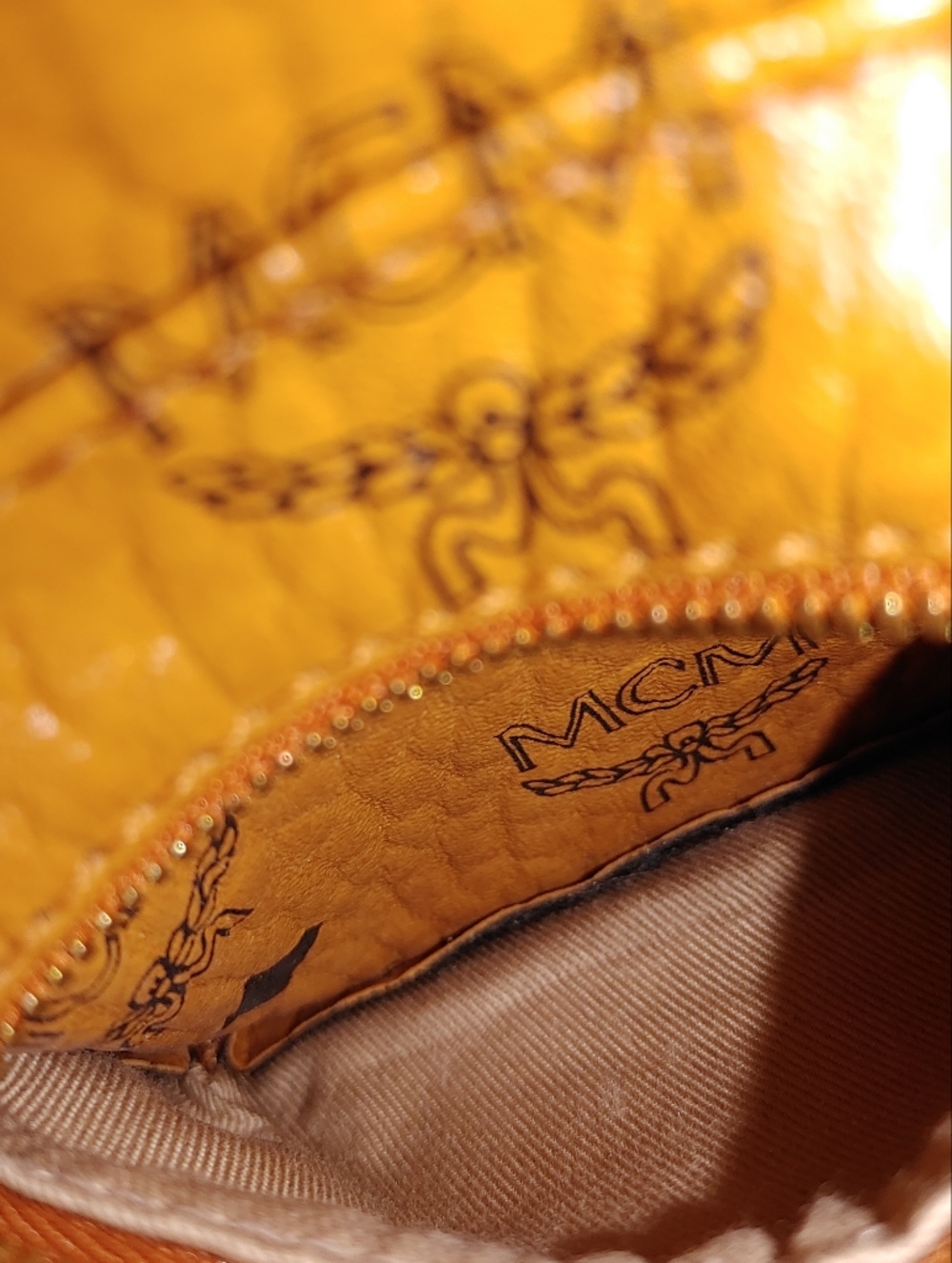 MCM Viesto Monogram Canvas Leather Convertible Bag - Picture 8 of 16